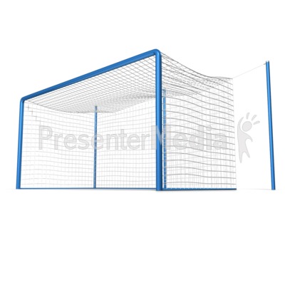 Soccer Goal Empty Presentation clipart