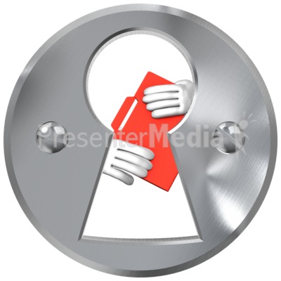 Keyhole Exchange File Presentation clipart