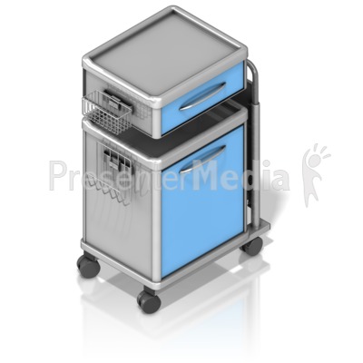 Medical Supply Cart Presentation clipart