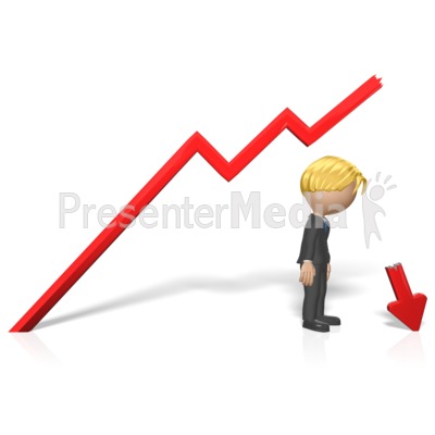 Businessman Broken Arrow Presentation clipart
