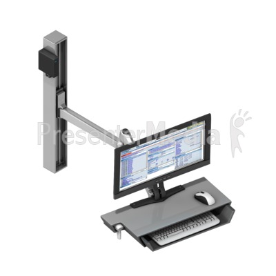 Medical Wall Computer Presentation clipart
