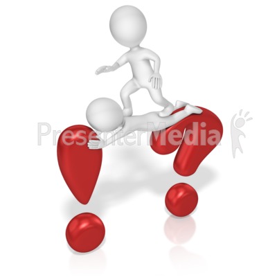 Figures Question Exclamation Marks Presentation clipart