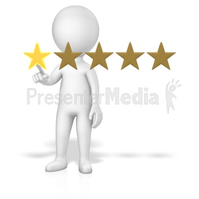 Figure 1 Of 5 Stars Presentation clipart