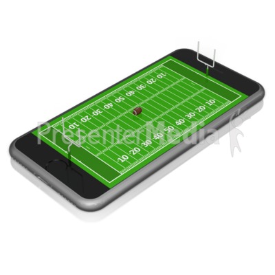 Smart Phone Football Presentation clipart