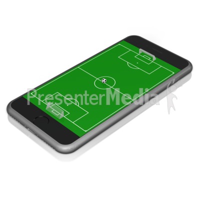Smart Phone Soccer Presentation clipart