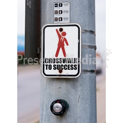Crosswalk Sign Custom Presentation clipart