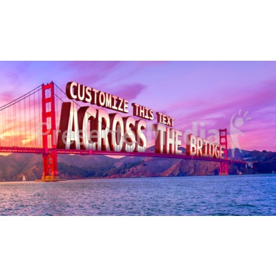 Across The Bridge Presentation clipart