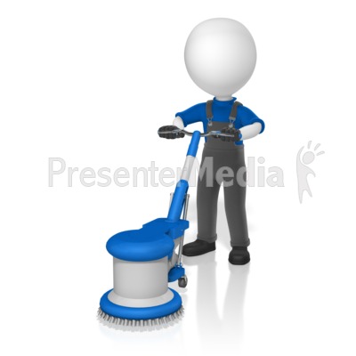 Figure Floor Buffer Presentation clipart