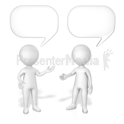 Figures Speech Bubbles Presentation clipart