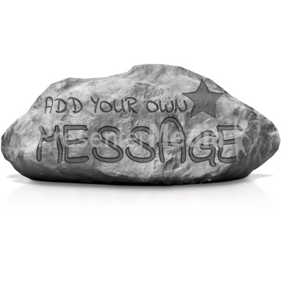Written In Stone Presentation clipart