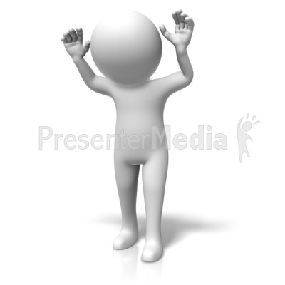 Figure Surrender Presentation clipart