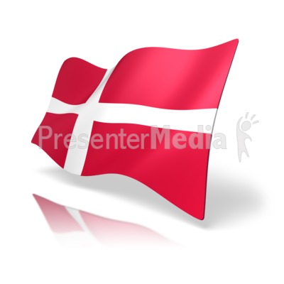 Denmark Flag Presentation clipart