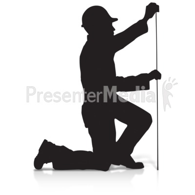 Construction Silhouette Measure Presentation clipart