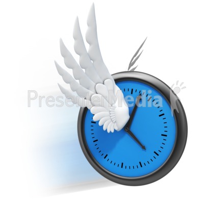 Time Flies Wings Presentation clipart