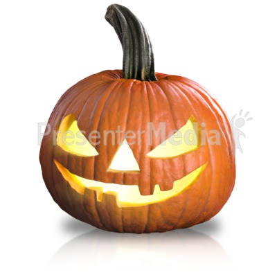 Scary Pumpkin Fun Presentation clipart