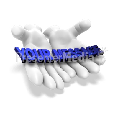 Open Hands Word Presentation clipart