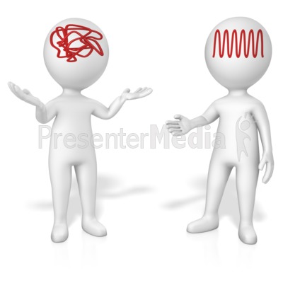 Figures Jumbled V Concise Thinking Presentation clipart