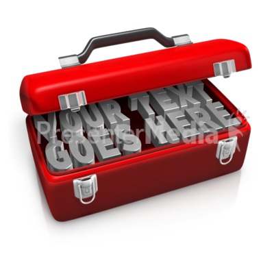 Tool Box Custom Text Presentation clipart