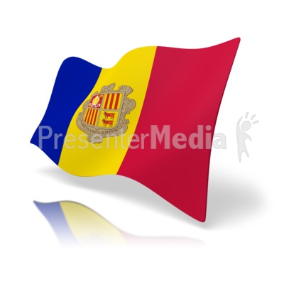Flag Andorra Presentation clipart