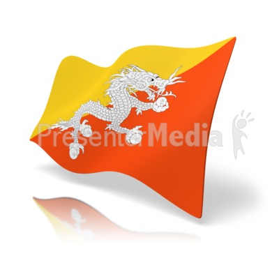 Flag Bhutan Presentation clipart