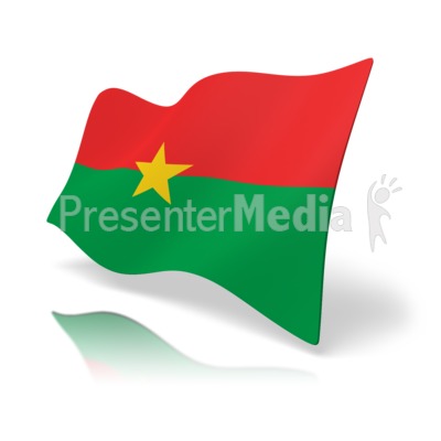 Flag Burkina Faso Presentation clipart