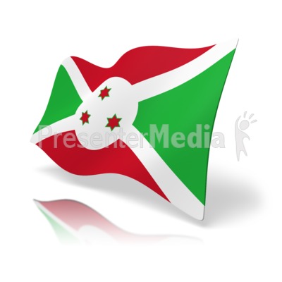 Flag Burundi Presentation clipart