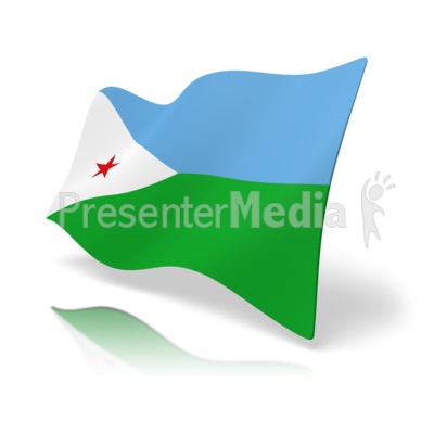 Flag Djibouti Presentation clipart