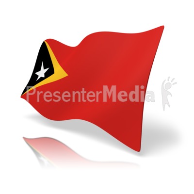 Flag East Timor Presentation clipart