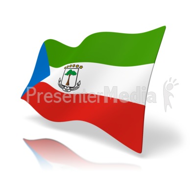 Flag Equatorial Guinea Presentation clipart