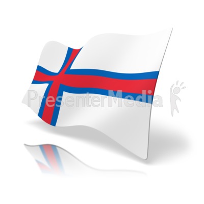 Flag Faroe Islands Presentation clipart