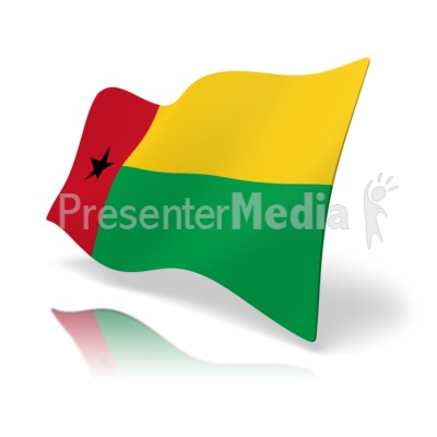 Flag Guinea-Bissau Presentation clipart