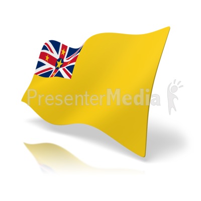 Flag Niue Presentation clipart