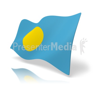 Flag Palau Presentation clipart
