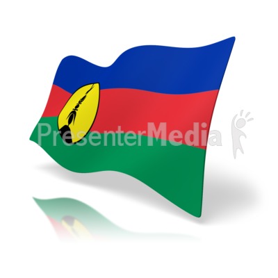 Flag New Caledonia Presentation clipart