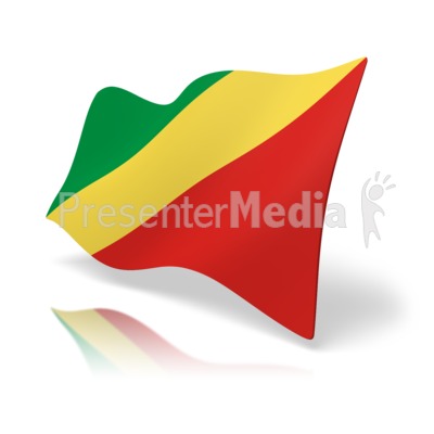 Flag Republic Of Congo Presentation clipart