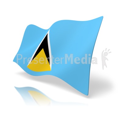 Flag Saint Lucia Presentation clipart