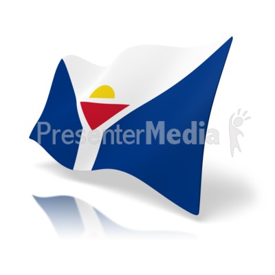 Flag Saint Martin Presentation clipart