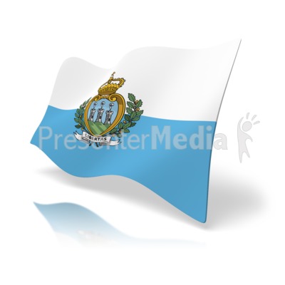 Flag San Marino Presentation clipart