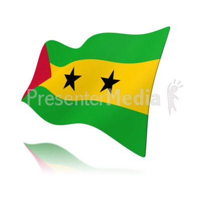 Flag Sao Tome And Principe Flag Presentation clipart