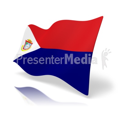 Flag Sint Maarten Presentation clipart