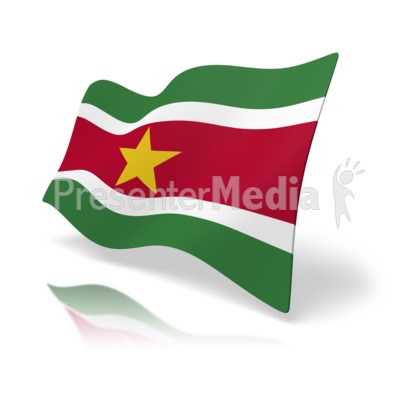 Flag Suriname Presentation clipart