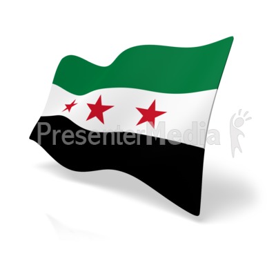 Flag Syria Presentation clipart