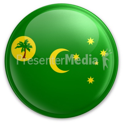 Badge of the Cocos Keeling Islands Presentation clipart