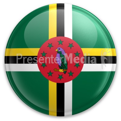 Badge of Dominica Presentation clipart