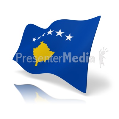 Flag Kosovo Presentation clipart