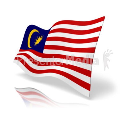 Flag Malaysia Presentation clipart