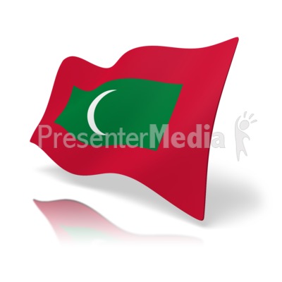 Flag Maldives Presentation clipart