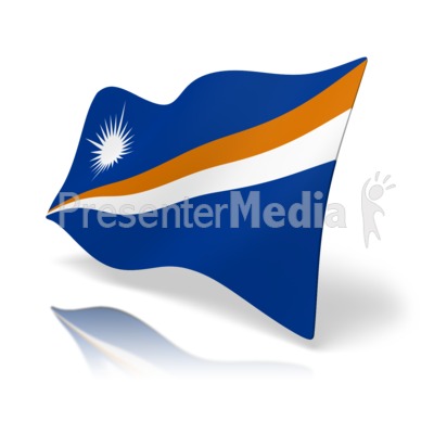 Flag Marshall Islands Presentation clipart