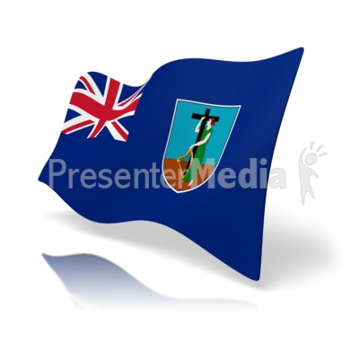 Flag Montserrat Presentation clipart