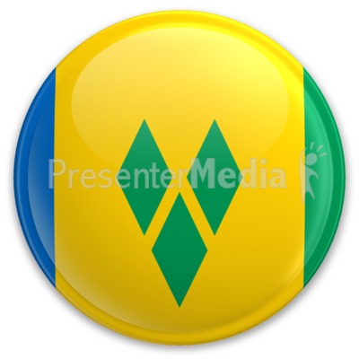 Flag Saint Vincent And The Grenadines Bu Presentation clipart